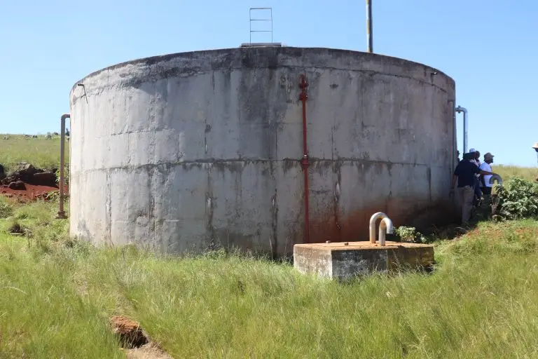 Completed water infrastructure at Mahehle Village, Ubuhlebezwe, Harry Gwala District, handed over March 2026