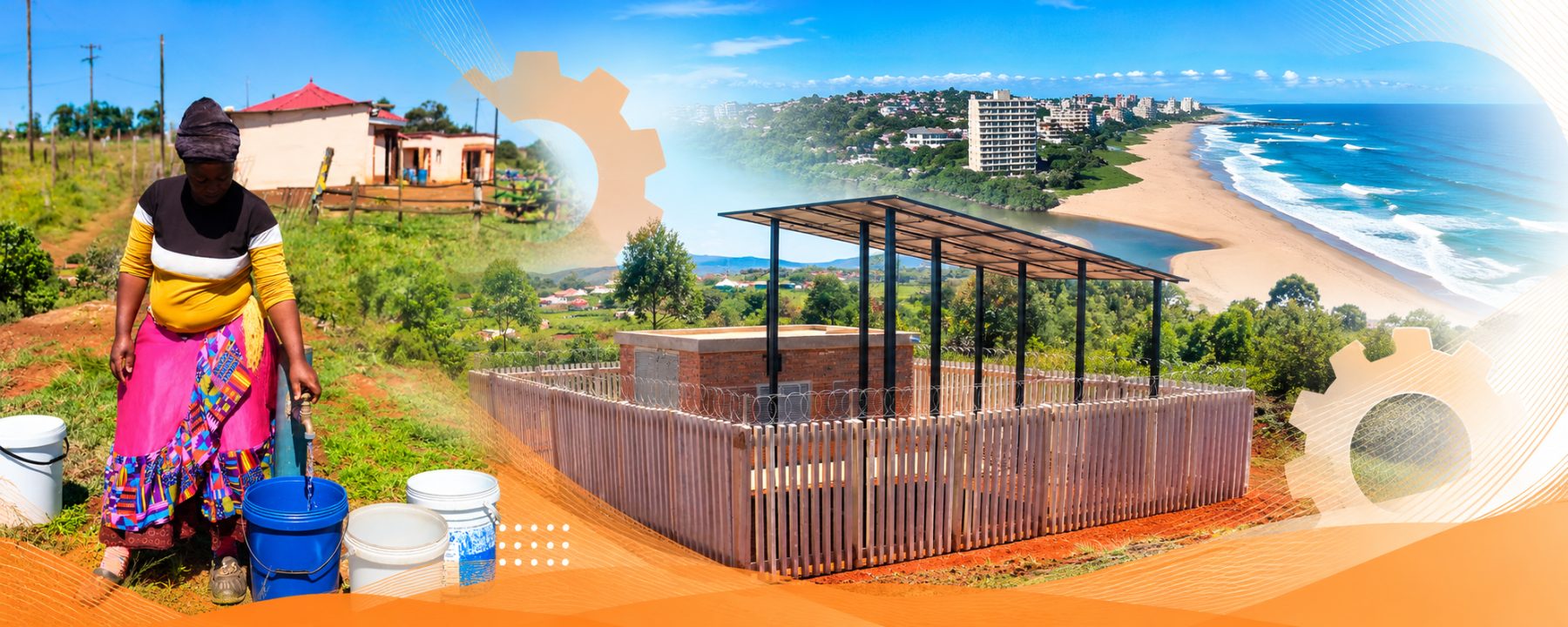Community water infrastructure panorama across the Eastern Seaboard districts.
